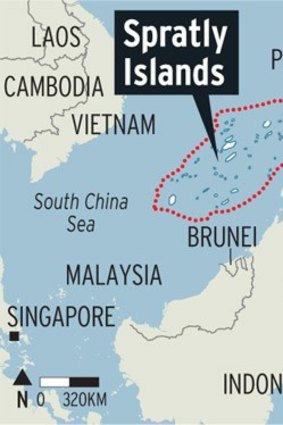 The Spratly Islands.