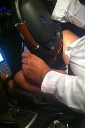 The pantless Swan Taxi driver who picked up a number of people around Perth on Sunday morning.