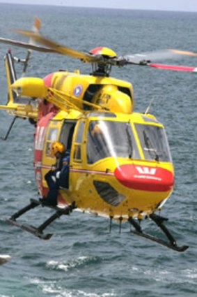 Surf Life Saving WA's Westpac rescue helicopter.