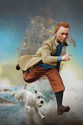 Tintin with his faithful dog Snowy.