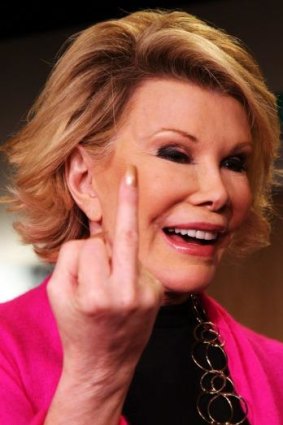 Confrontational: Joan Rivers in London in 2008.