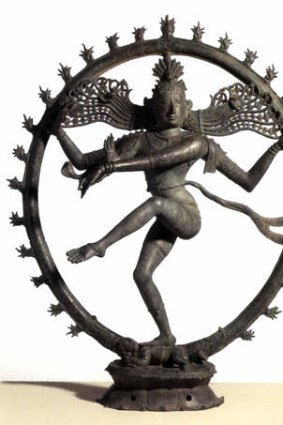 Centre of scandal ... Dancing Shiva statue.