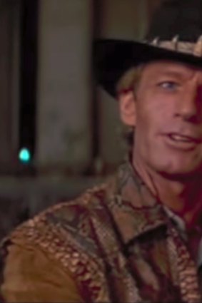 "That's not a knife; this is a knife": Paul Hogan in the original Crocodile Dundee.