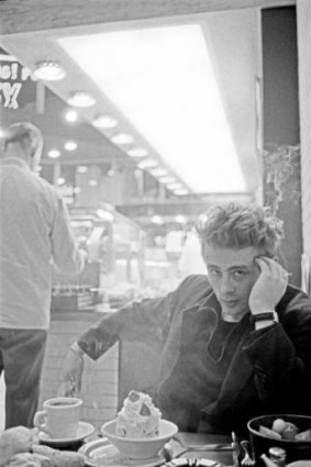James Dean as photographed by Dennis Stock in New York City, 1955.