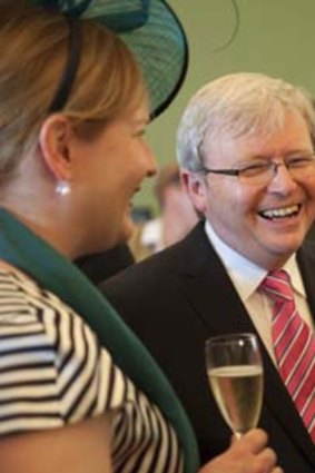Oh look! ... Kevin Rudd and Paul Howes.