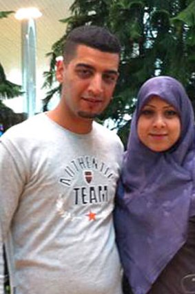 "I'm scared to go back to Iraq" ... Marwah Salman, with her husband Saduq al Khalidi.