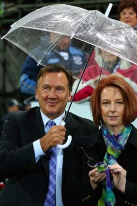 Prime Minister Julia Gillard with her partner, Tim Mathieson.