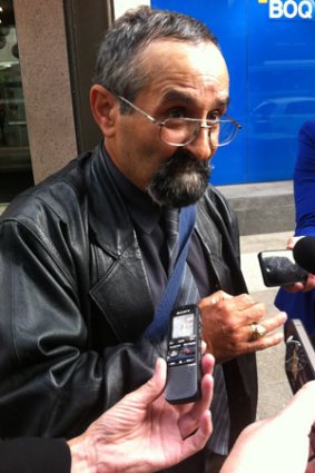 Raphael Ellul outside the royal commission into child sexual abuse.