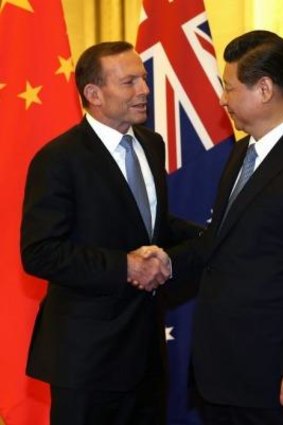 Bilateral dialogue: Prime Minister Tony Abbott's meeting with Chinese President Xi Jinping in April was focused on economic ties.