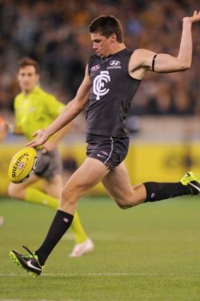 Carlton ruckman Matthew Kreuzer is hampered by a foot injury.