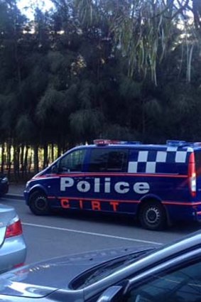 A Critical Incident Response Team vehicle at a Dockland's park.