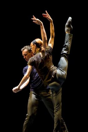 Sylvie Guillem and Massimo Murru in 6000 Miles Away performs a duet in the show <i>6000 Miles Away</i>.