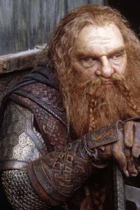 John Rhys-Davies in the <em>Lord of the Rings</em>.