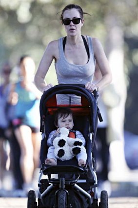 In shape: Jessica Marais with Scout