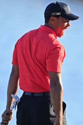 He's back &#8230; Tiger Woods has ended his drought.