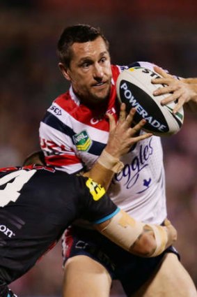 Back in business: Mitchell Pearce is enjoying his footy again.