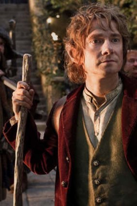 Martin Freeman as Bilbo Baggins in The Hobbit: An Unexpected Journey.