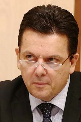 "This is not so much the gravy train as the gravy plane": Senator Nick Xenophon.
