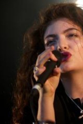 Lorde at the Laneway Music Festival in February.