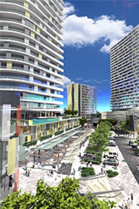 This development next to the Buranda railway and busway stations has won preliminary Brisbane City Council approval.