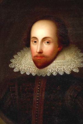 A portrait of William Shakespeare.