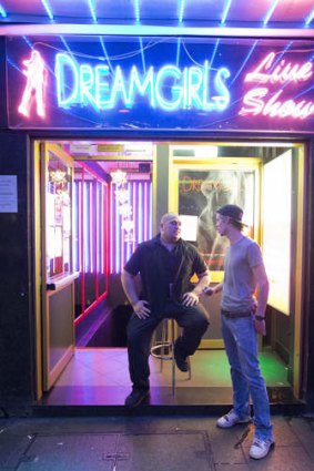 Lucked out: Staff at Kings Cross strip bar, Dream Girls, are concerned about the impact new lockout laws will have on their business