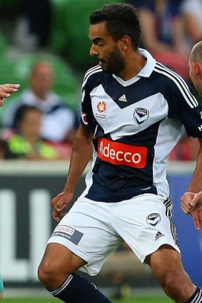 Creative &#8230; Marcos Flores, here in action against Perth on Friday, is growing into his new role.