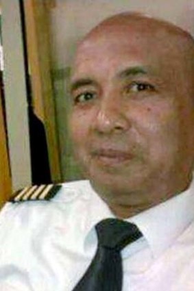 Scrutiny: Pilot Zaharie Ahmad Shah.