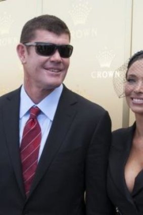 Happier days: James Packer and his then wife Erica in 2012.