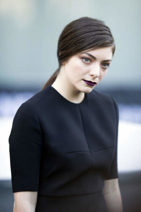 Bold look: singer Lorde has just launched a signature lipstick.