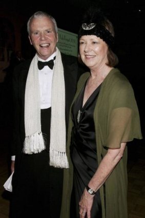 Devoted: Antony Kidman with his wife, Janelle, at a fund-raiser at Sydney's Luna Park in 2006.