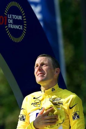 Your cheatin' heart: Lance Armstrong as the world saw him until last week when he confessed to doping during his seven Tours de France victories.