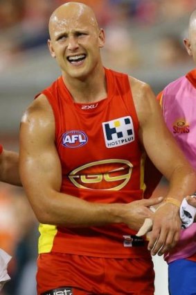 Gary Ablett did not suffer any bone damage when he was slung to the ground on Saturday night in a tackle by Collingwood's Brent Macaffer.
