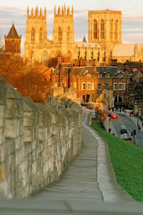 On show: afternoon sun on York Minster.