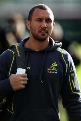 Hold the phone: Quade Cooper has been named vice-captain.