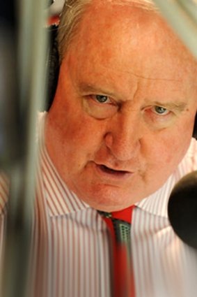 Conservative radio host Alan Jones, not holding back.
