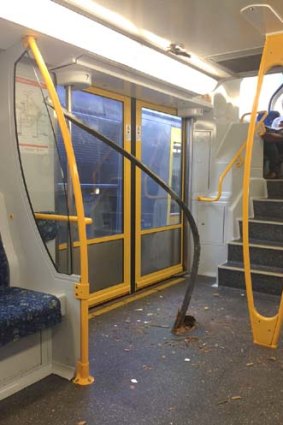 "Shocking": The metal bar that snaked its way throughthe floor of the third carriage.