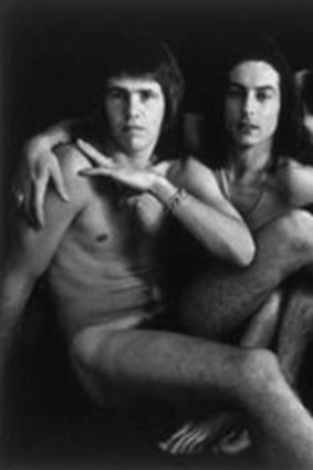 Daryl Braithwaite (left) and band members strip off in 1974.