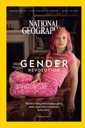 Avery Jackson on the cover of <i>National Geographic</i>.