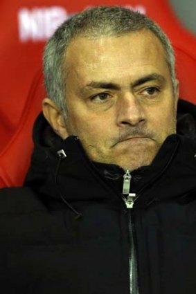 Not happy: Jose Mourinho.