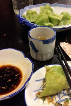 Hidden goodness: Vegetable dumplings at North East China Family.