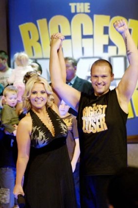 Ajay Rochester, left, with Adro Sarnelli, has lashed out against <i>Biggest Loser</i> producers.