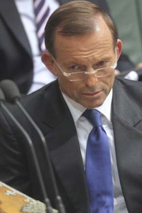 Now concedes the carbon tax is "certainly not the only thing" pushing up prices ... Opposition Leader Tony Abbott.