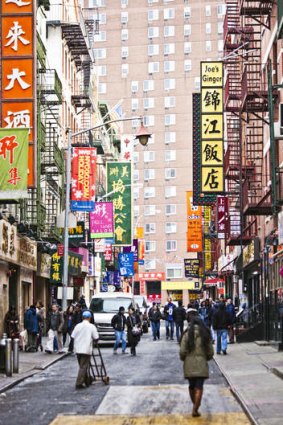 Full of colour: New York's Chinatown.