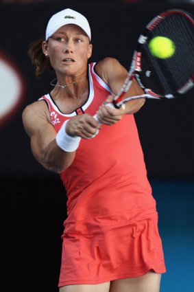 Stosur's Open campaign ends . . . Serena Williams takes just 65 minutes to defeat  Australia's Sam Stosur 6-4 6-2.