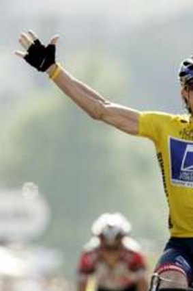 Lance Armstrong during his heyday winning the 17th stage of the Tour de France in July 2004.