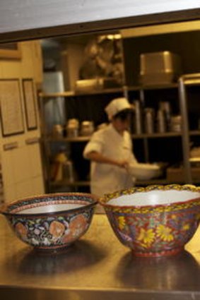 Nahm's artisan-made bowls.