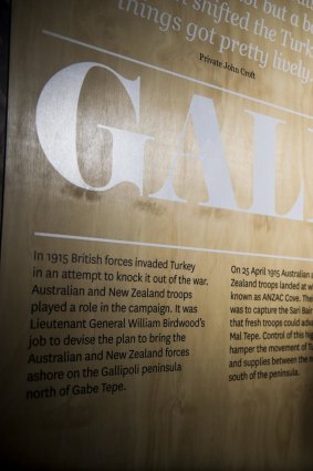Author of a Australian War Memorial Gallipoli book Peter Pedersen in the ANZAC Voices gallery of the AWM.