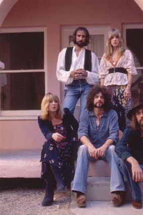 Hits and splits ... Fleetwood Mac's Rumours-era line-up, clockwise from top left, John McVie, Stevie Nicks,  Mick Fleetwood,  Lindsey Buckingham and Christine McVie, take time out from the feuding. Photo: Sam Emerson