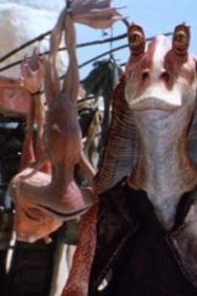 Awful result: Jar Jar Binks, the first fully digital lead character in a Star Wars movie (Episode 1, The Phantom Menace) showed how appalling a digital future might be.